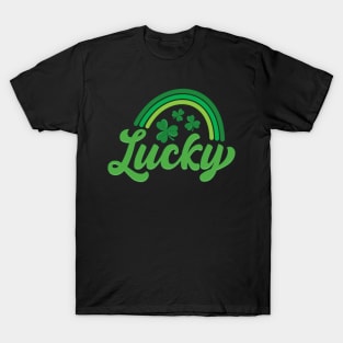 Lucky Irish Positive Slogan Funny Irish Saint Patrick's Day T-Shirt